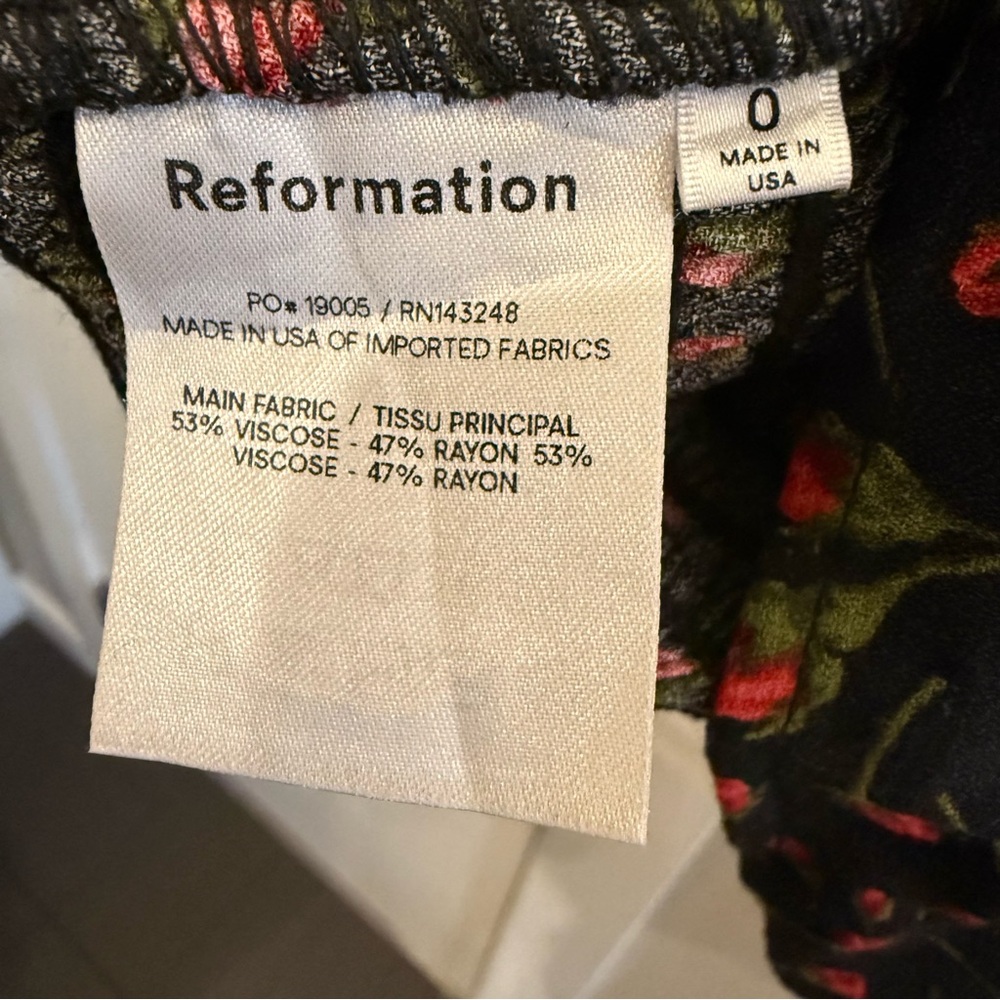 Reformation Floral Reign Top Mina size 0 XS - Picture 6 of 8